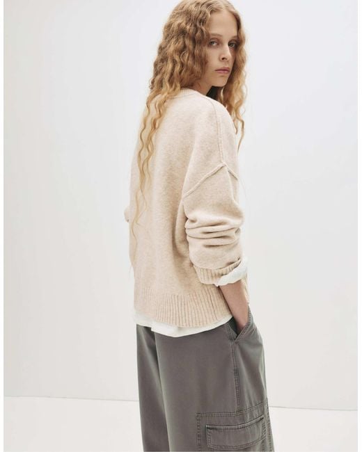 Pull&Bear Natural – strickjacke