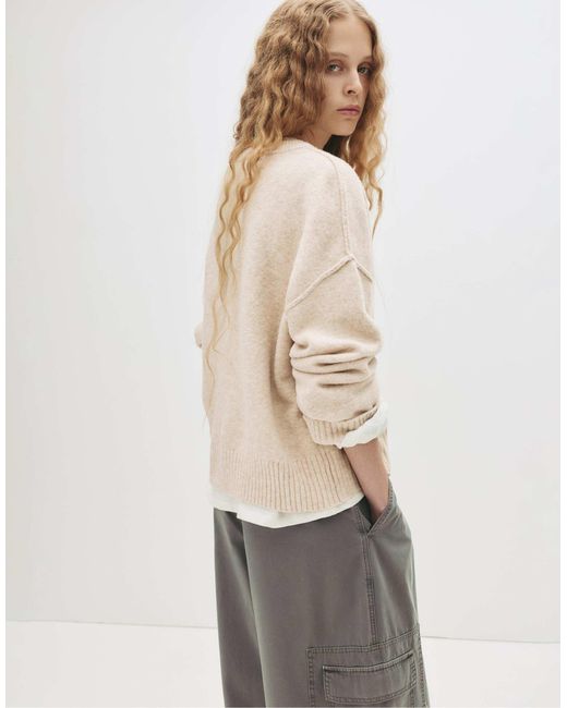 Pull&Bear Natural – strickjacke