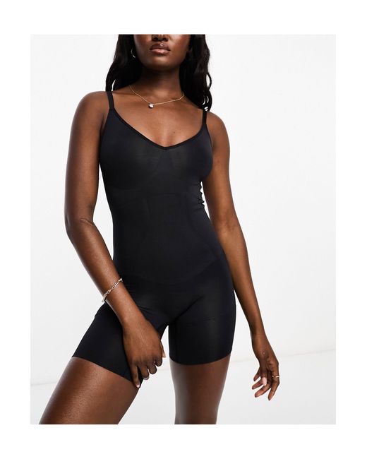 DORINA Black Exclusive Absolute Sculpt Seamless High Control Non-padded Bodysuit With Shorts