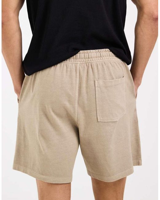 ASOS Multicolor Asos Deisgn Oversized Jersey Short With Back Pocket for men