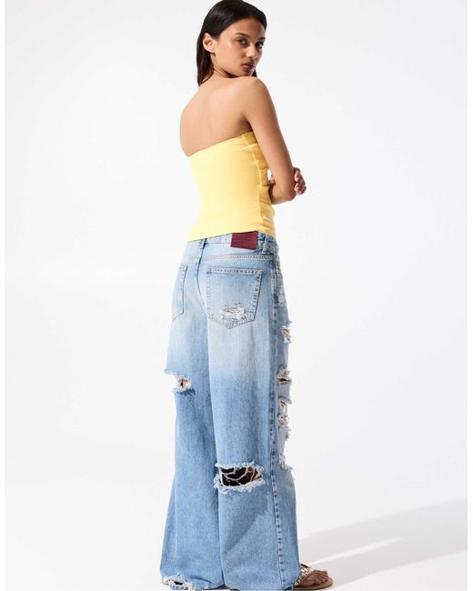 Pull&Bear Yellow – trägerloses oberteil