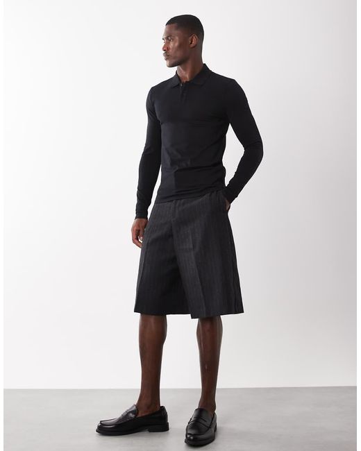 ASOS Blue Essentials Muscle Polo for men