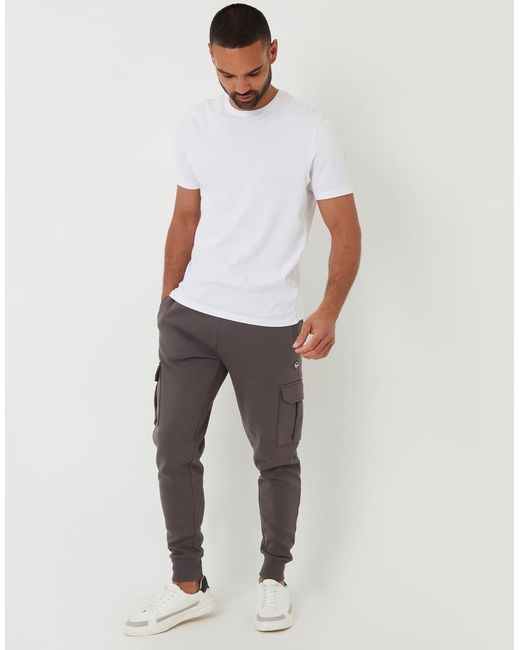 Threadbare Gray Cargo Style Joggers for men