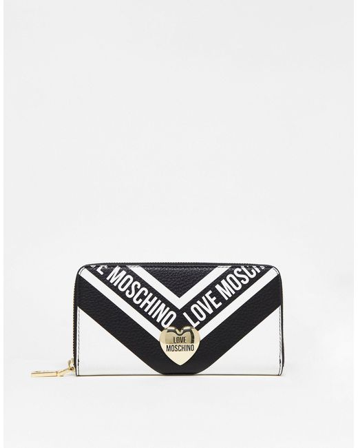 Love Moschino White Contrast Wallet