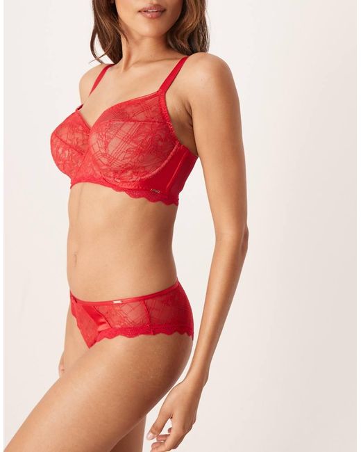 DORINA Red Hasina Fuller Bust Non Padded Unerwi Bra