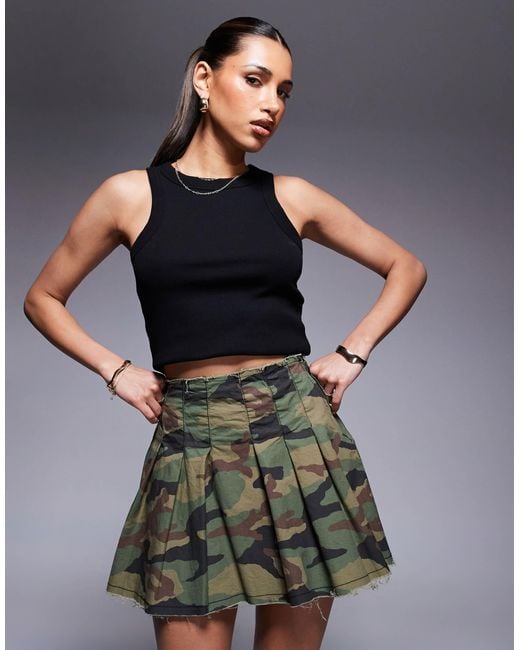 Courtside Gray Pleated Mini Skirt