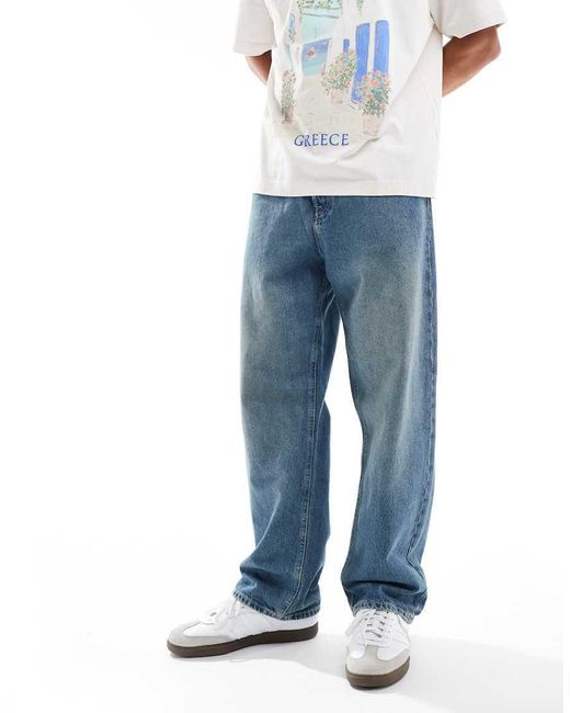 Jack & Jones Blue Alex Baggy Jeans for men