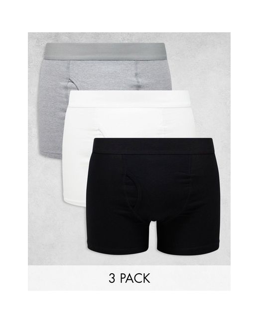 Weekday White Jonny 3 Pack Boxer Sets for men