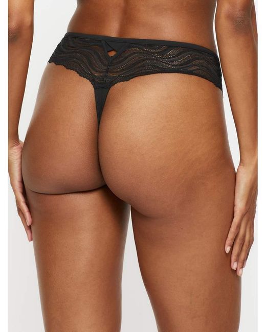 KBX Black Lola High Waisted Thong