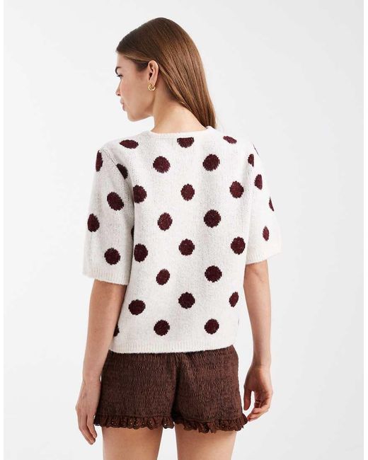 ASOS White Knitted Jumper