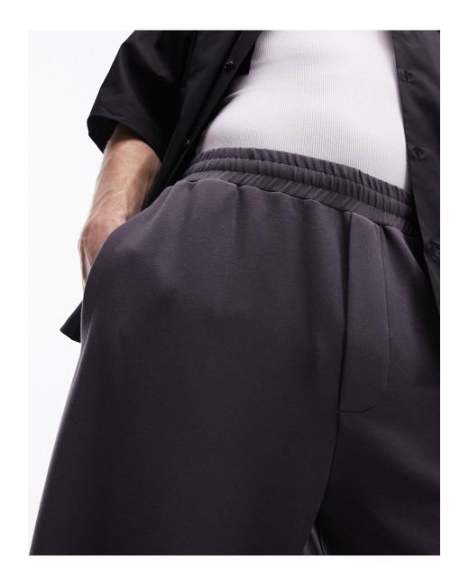Topman – drapierte jogginghose in Black für Herren