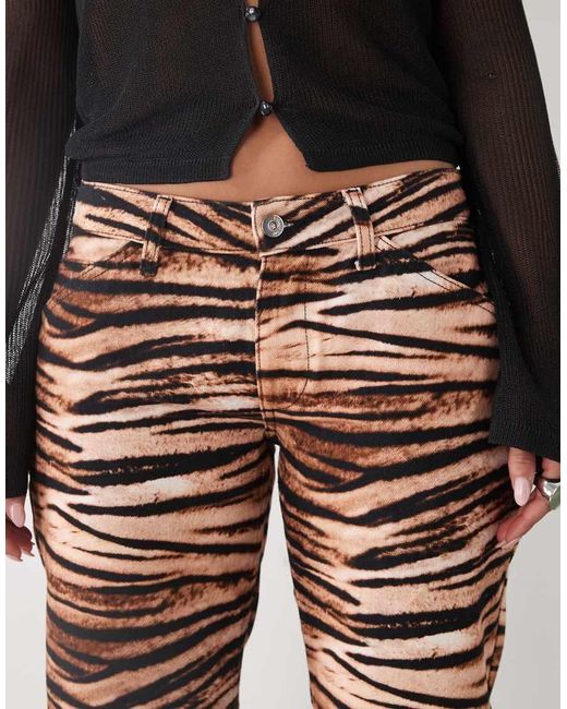 Collusion Multicolor Low Waist Slim Bootcut Jean