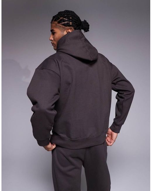 Courtside Gray Oversized Pullover Hoodie for men