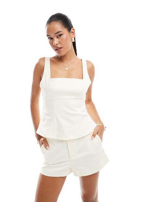 ASOS White Tailored Cinch Cami Top