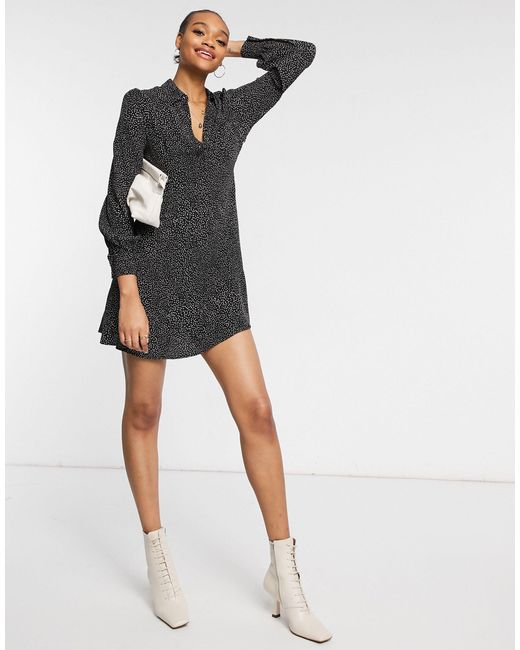Black shirt mini dress online