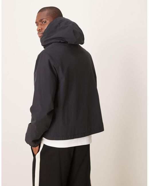 ASOS Blue Windbreaker Jacket With Hood for men