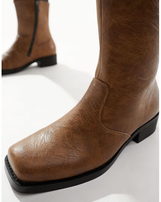 Koi Footwear Black Koi The Cavalry Mens Heeled Cowboy Boots for men