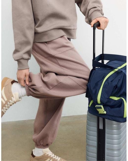 Stradivarius Natural Balloon Plush joggers