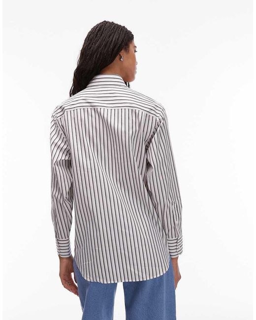Lacoste Gray Striped Shirt