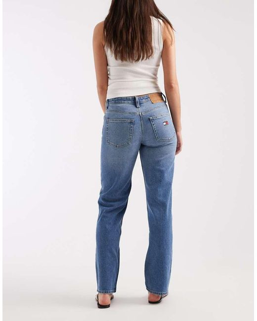 Tommy Hilfiger Blue Sophie Low Rise Straight Jeans