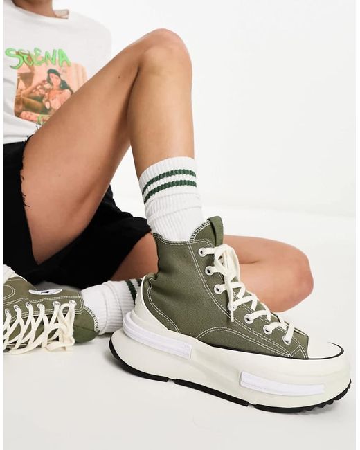 Converse Green Hi Run Star Legacy Hi Sneakers
