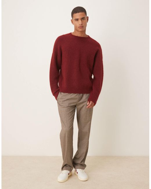 ASOS – oversize-strickpullover in Red für Herren