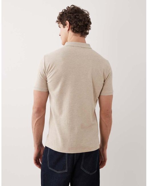 Polo Ralph Lauren Natural Icon Logo Custom Slim Fit Pique Polo for men