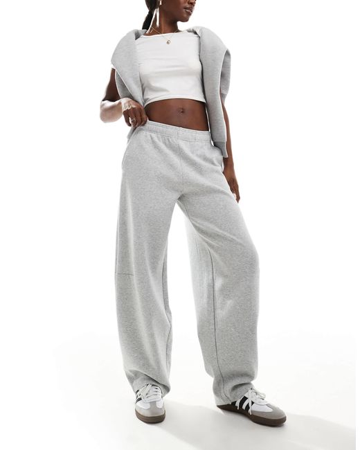 Stradivarius Gray – weite jogginghose