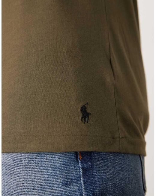 Polo Ralph Lauren Green 3 Pack Icon Logo Lounge T-shirt for men
