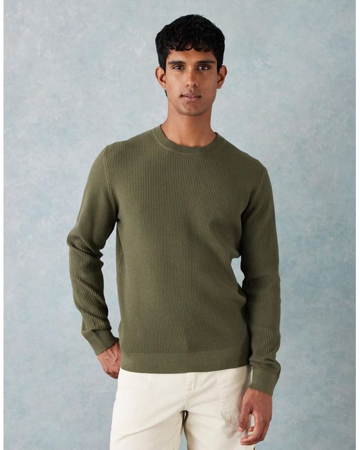Pull ras Mango pour homme en coloris Green