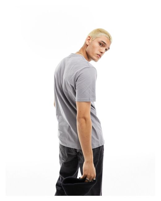 AllSaints Gray Brace Short Sleeve Crew Neck T-shirt for men