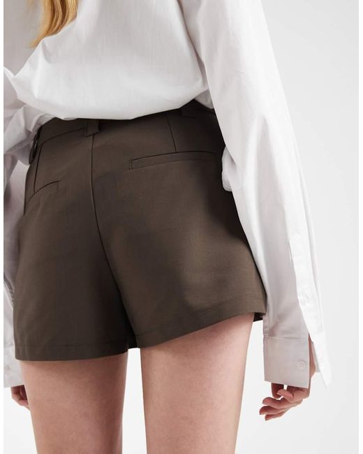 ASOS Brown Tailored Micro Short