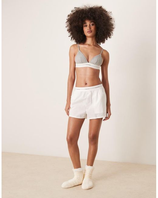 Calvin Klein Natural Woven Pyjama Shorts
