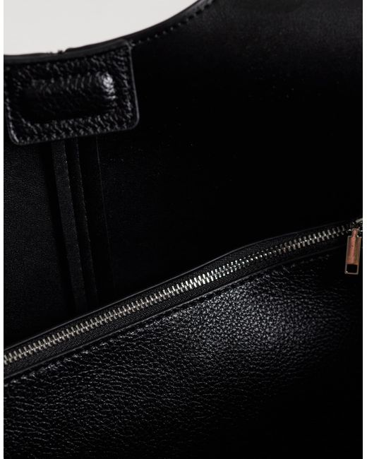 Cabas structuré Mango en coloris Black