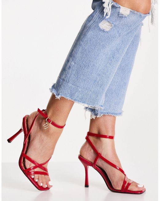 river island white stilettos