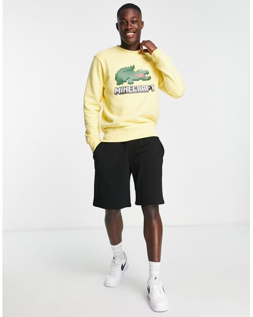 Lacoste Natural X Minecraft Logo Sweatshirt for men