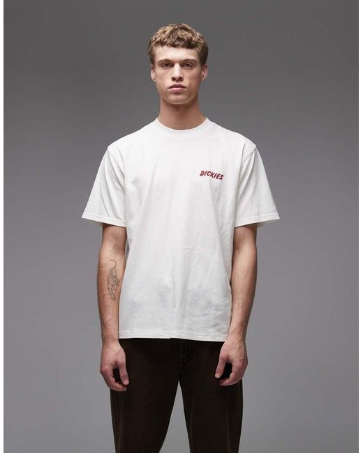 Dickies Gray Dry Ridge Backprint T-Shirt for men