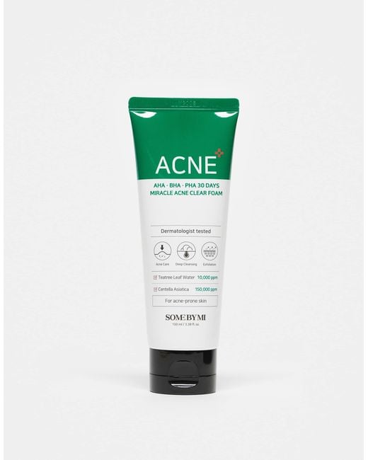 Some by mi - aha.bha.pha 30 days - mousse nettoyante anti-acné - 100 ml-pas Korean Skincare en coloris Green