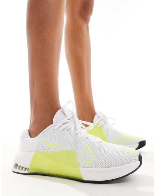 Zapatillas De Deporte Blancas Y Verdes Metcon 9 De Nike de color Green