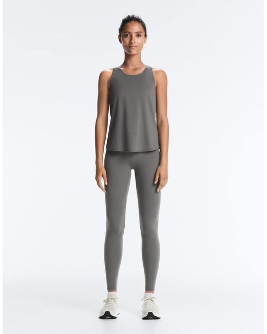 Oysho Gray Cross-Back Comfortlux T-Shirt