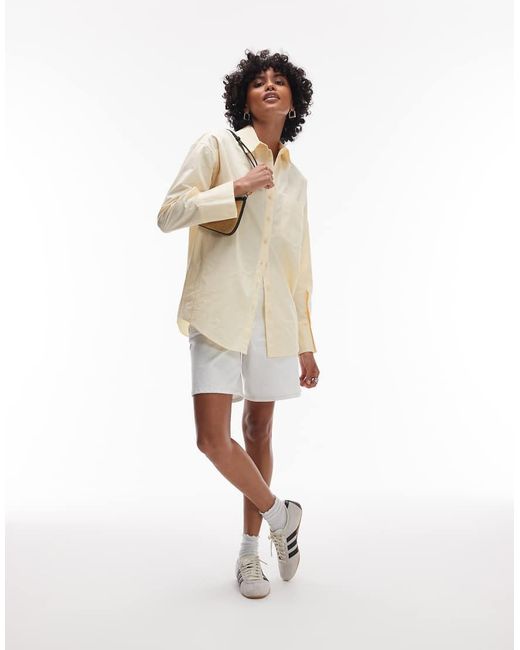 TOPSHOP Natural Oversized Shirt