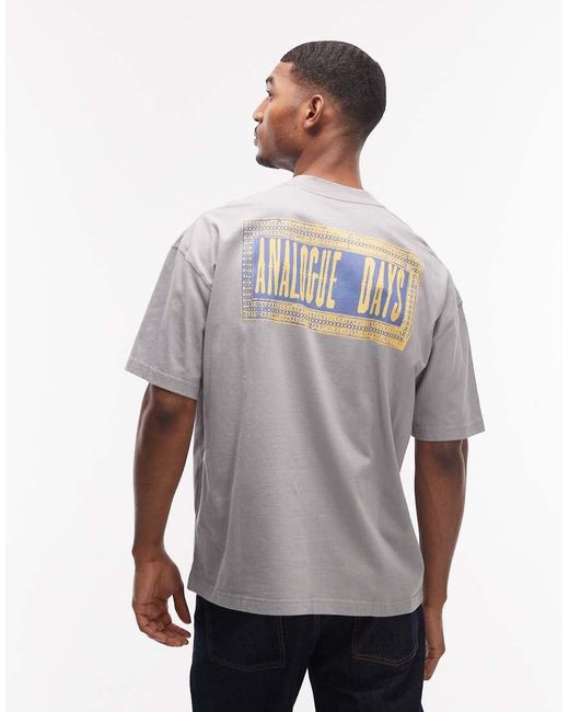 AllSaints White Ayedee Analogue Graphic Print T-Shirt With Back Print for men