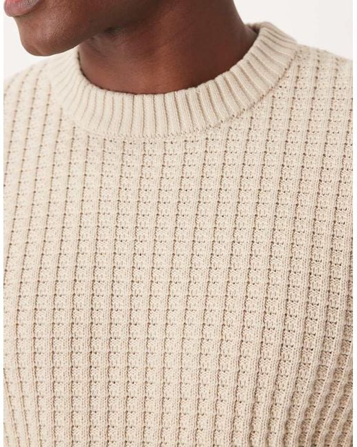 SELECTED Natural Knitted Jumper for men