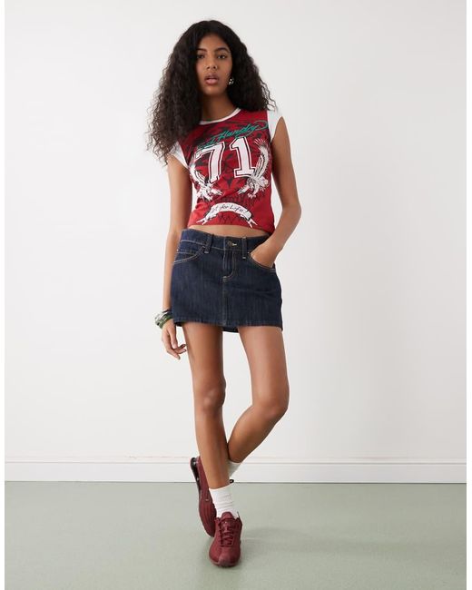 Ed Hardy Red Roaring Tiger Ringer Tee