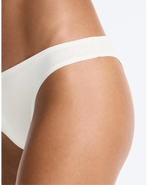 Oysho White 5 Cotton Blend Brazilian Briefs