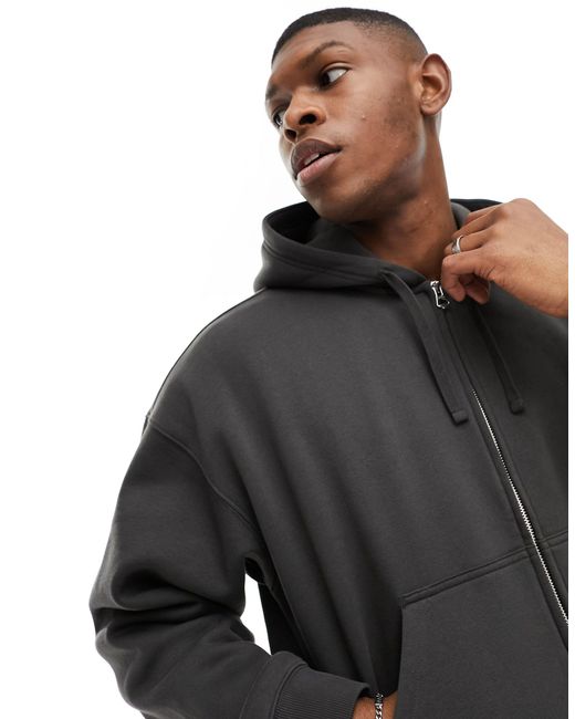 Off the shoulder zip up hoodie sale