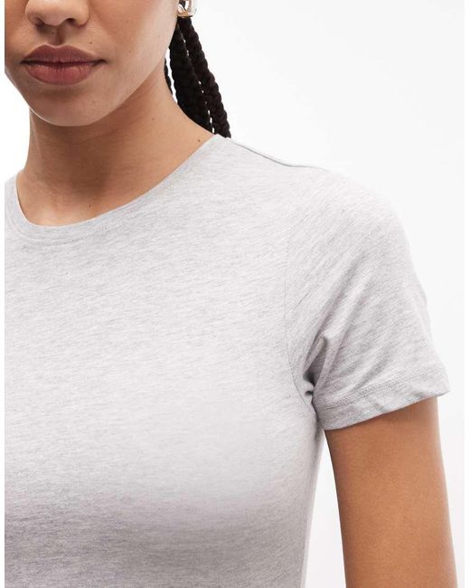 Weekday Gray Slim Fit T-shirt