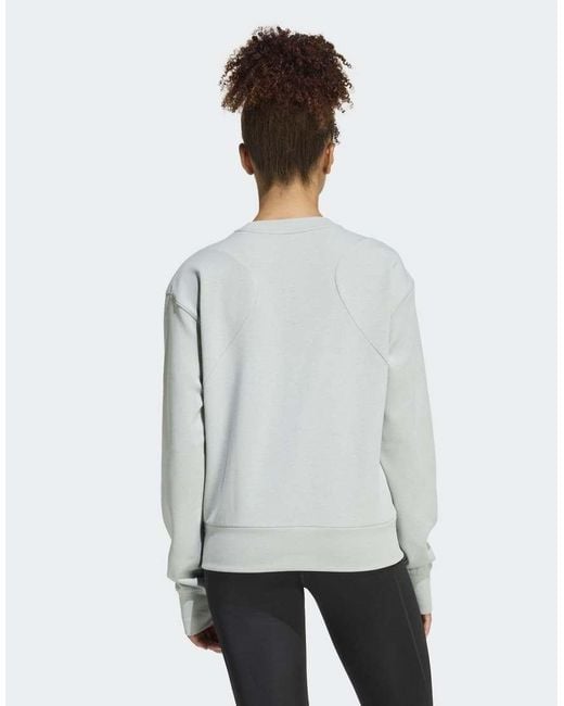 Adidas Originals Gray Designed-For-Training Warm-Up Crewneck Sweatshirt