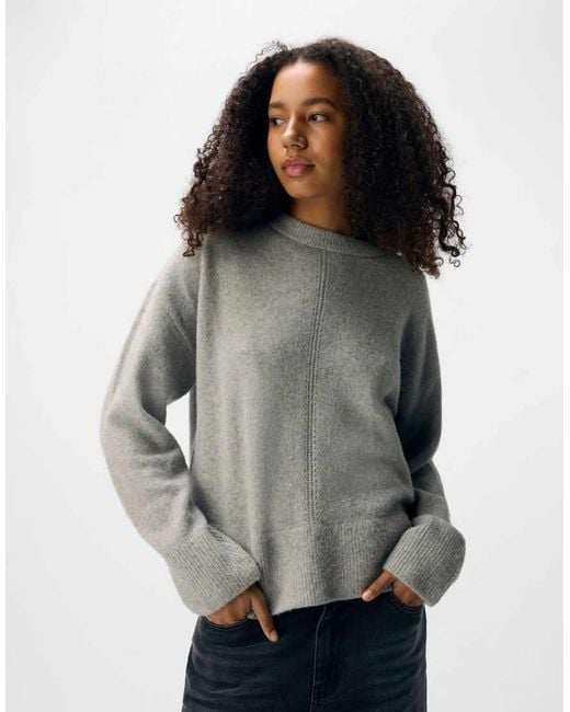 Jersey Gris Claro Jaspeado De Object de color Gray