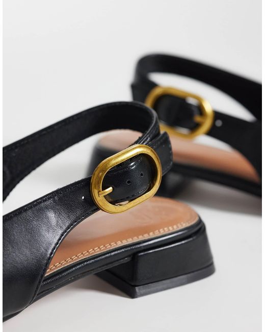 ASOS Black Leonora Slingback Ballet